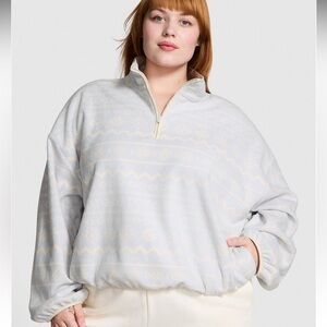 PINK Victoria Secret Micro Fleece Half Zip Jacket